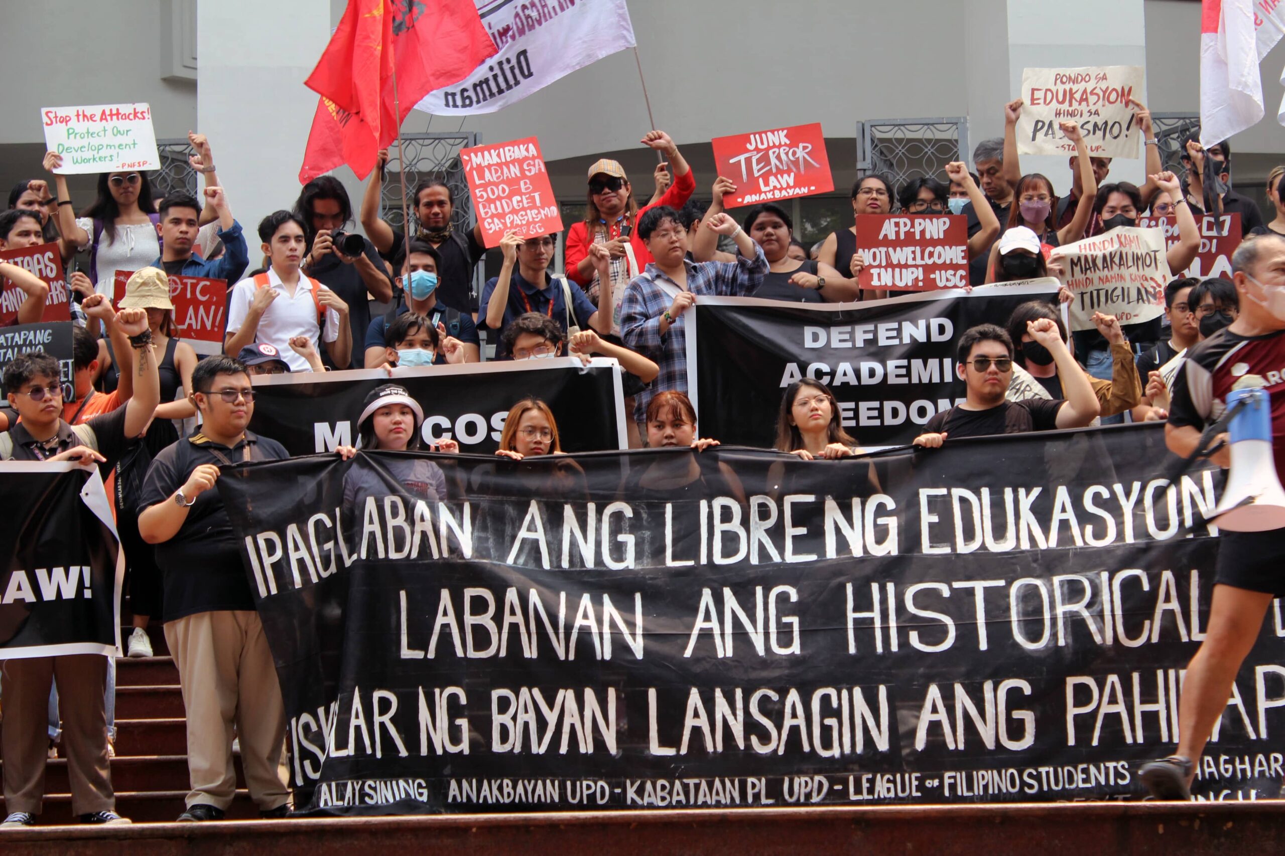 UP Diliman commemorates Martial Law with protest