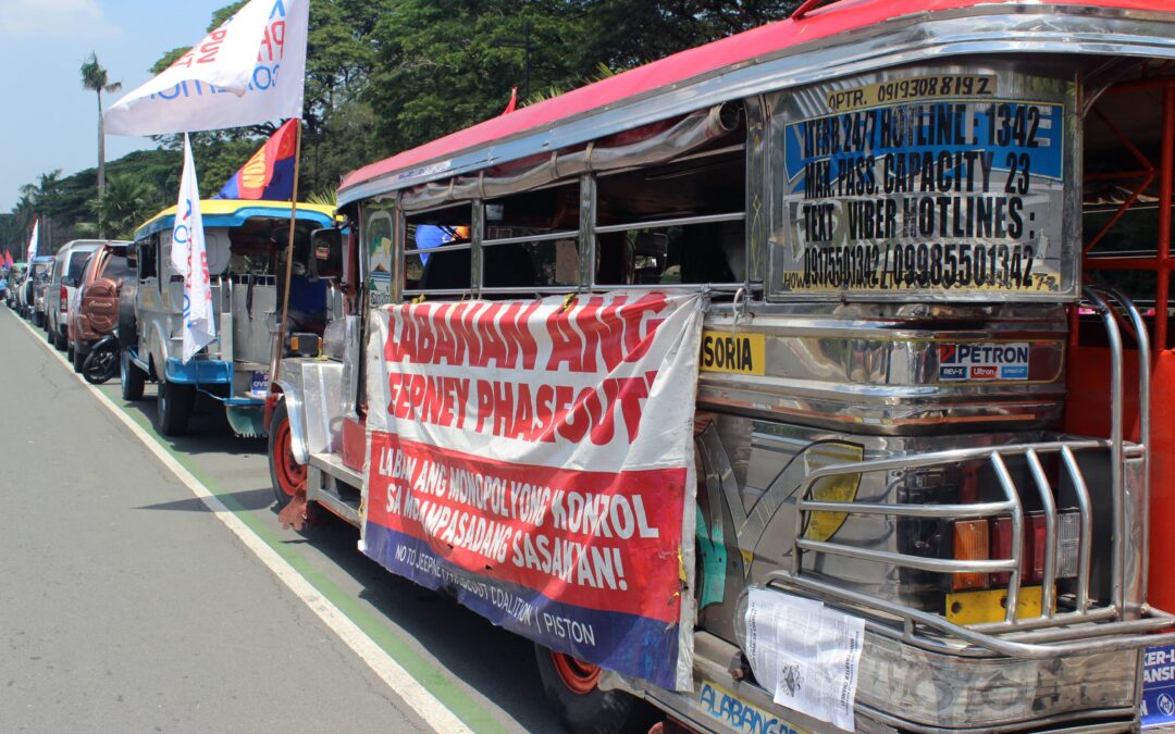 Transport strike held against PUV franchise consolidation