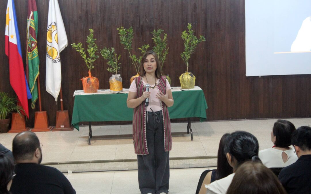 Senator Loren Legarda visited the UP College of Mass Communication in time for the College's 59th founding anniversary. Photo: DM Rivamonte/DZUP